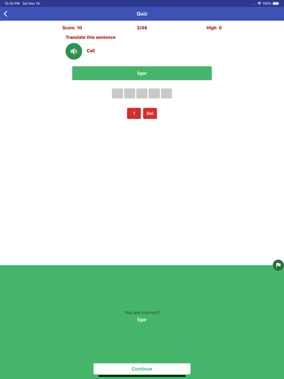 Learn Portuguese Daily iPad screenshot