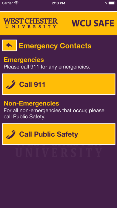 Screenshot #2 pour WCU SAFE