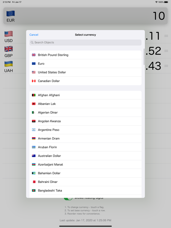 Screenshot #6 pour Fast Rates currency converter