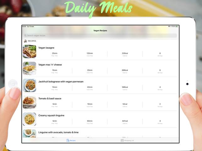 ‎Vegan Recipes Plant Based Diet Screenshot