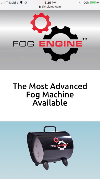 Fog Engine Control Screenshot