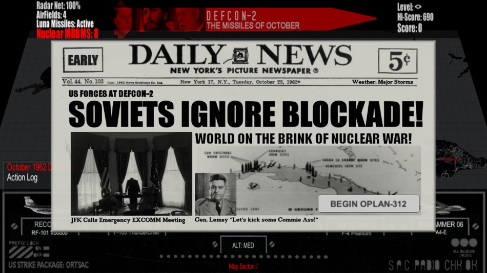 #2. DEFCON-2: Missiles of October (iOS) 由: digital Gameworks LLC