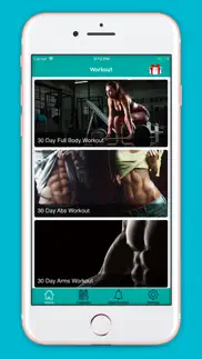 home exercise : daily workout iphone screenshot 1