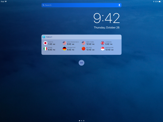 Timelet iPad screenshot 4 - Utilities app