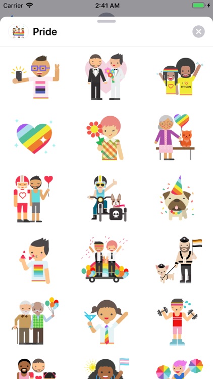 Pride Love LGBT Sticker Pack