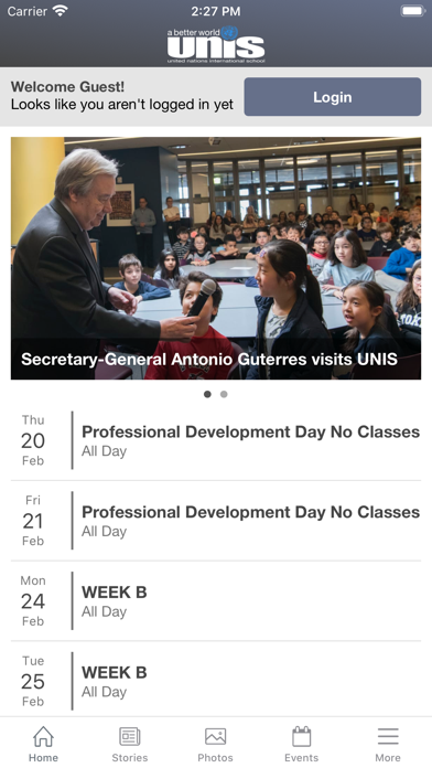 Screenshot #1 pour United Nations Intl School