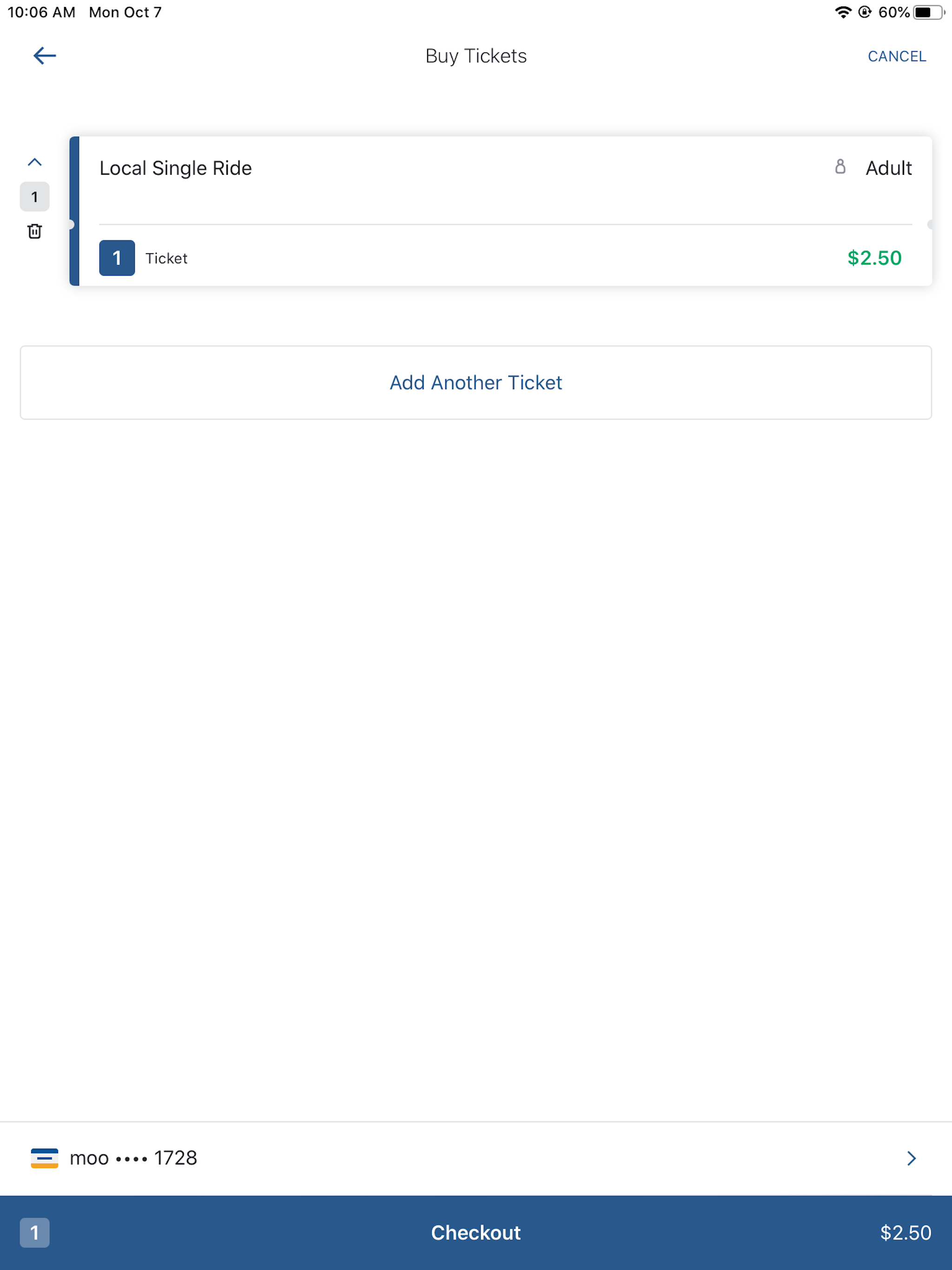 VTA EZfare screenshot 6