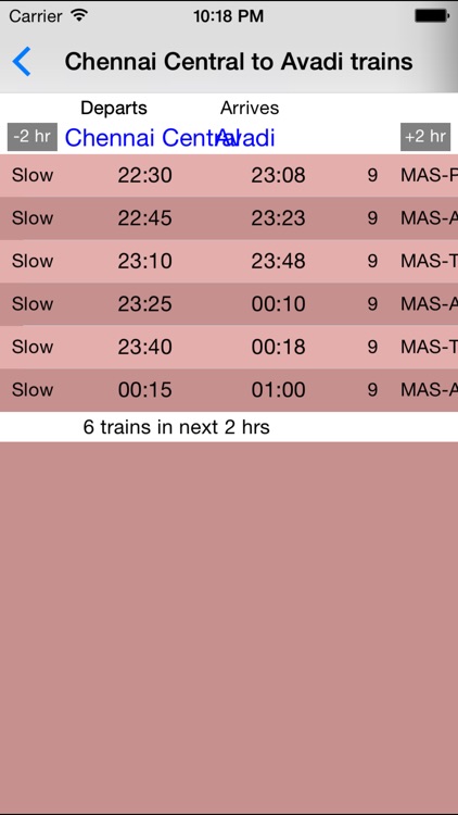 Chennai Local Train Timetable screenshot-4