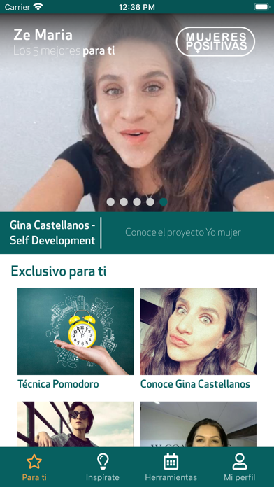 Screenshot #1 pour Mujeres Positivas