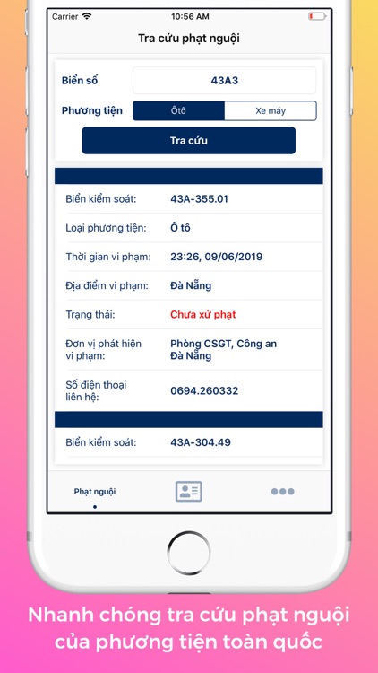 Tra cứu phạt nguội - GPLX
