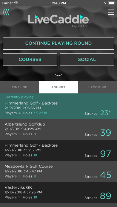 Screenshot #1 pour LiveCaddie - MyGolfApp