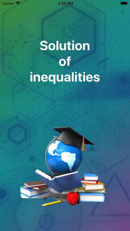 Solution of inequalities