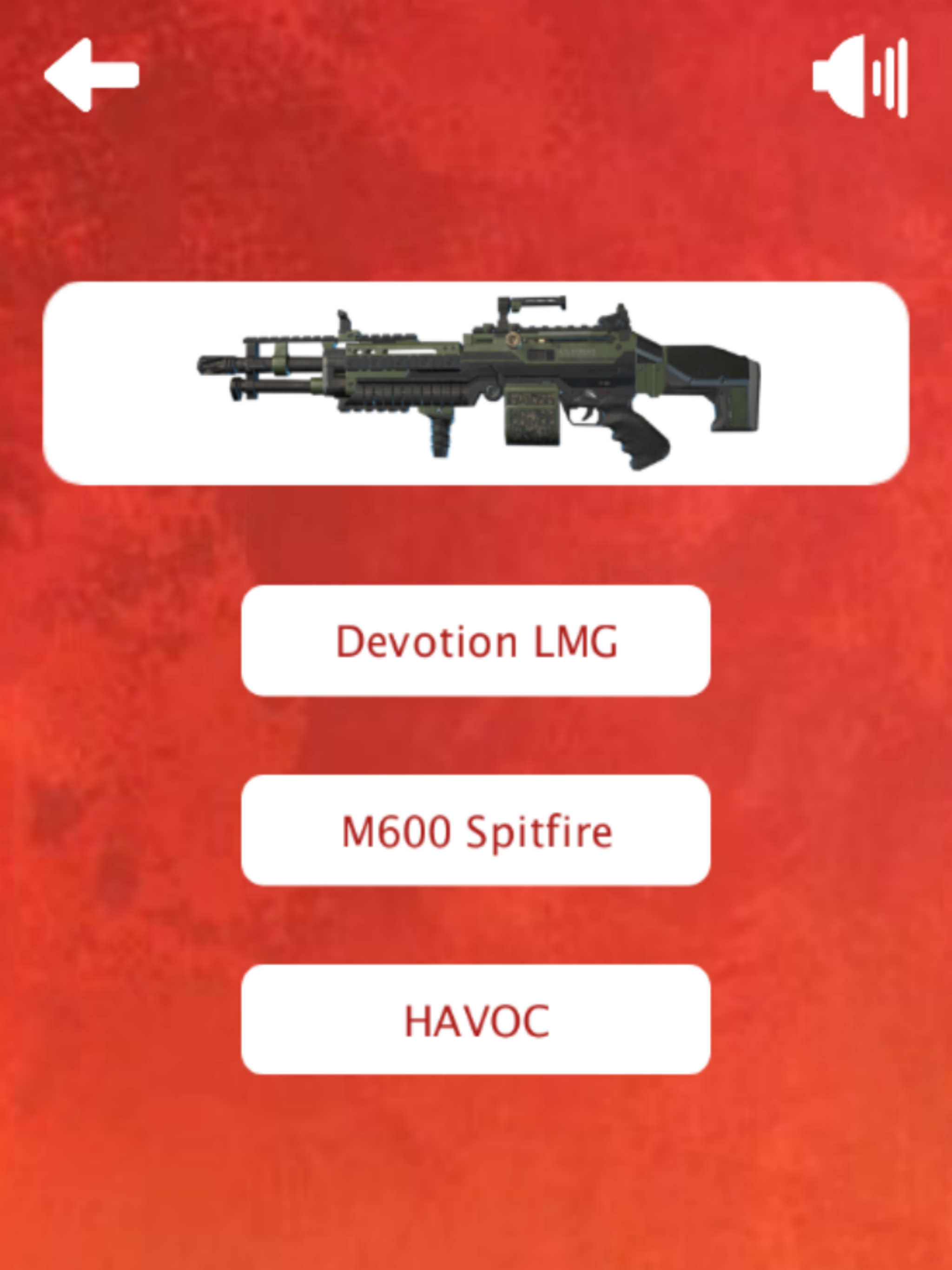 Weapons Quiz for Apex Legends