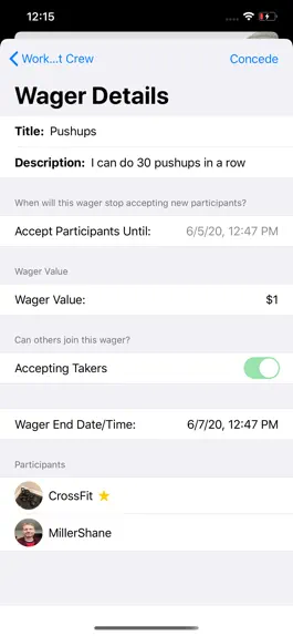 Game screenshot Friendly Wagers hack
