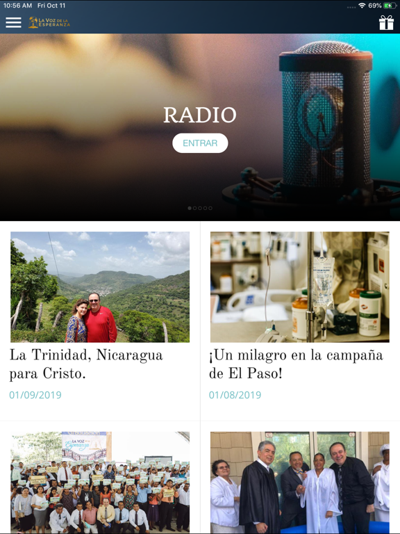 La Voz de la Esperanza iPad screenshot 3 - Entertainment app