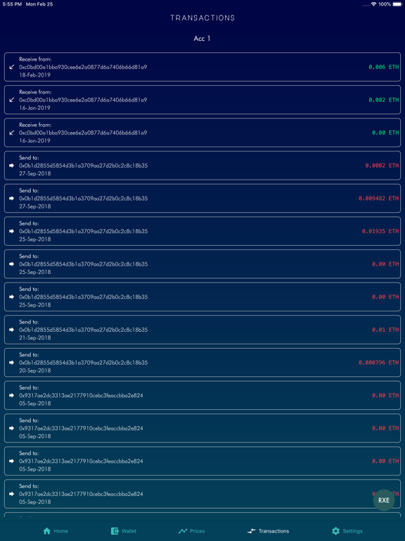 Screenshot #6 pour RealXoin - RXE Wallet