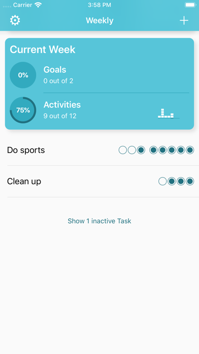 Screenshot #2 pour Weekly - Track frequent tasks