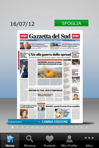 Gazzetta del Sud Digital - náhled