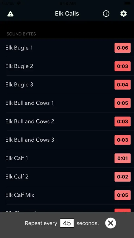Elk Calls & Hunting Sounds screenshot 1 of 3