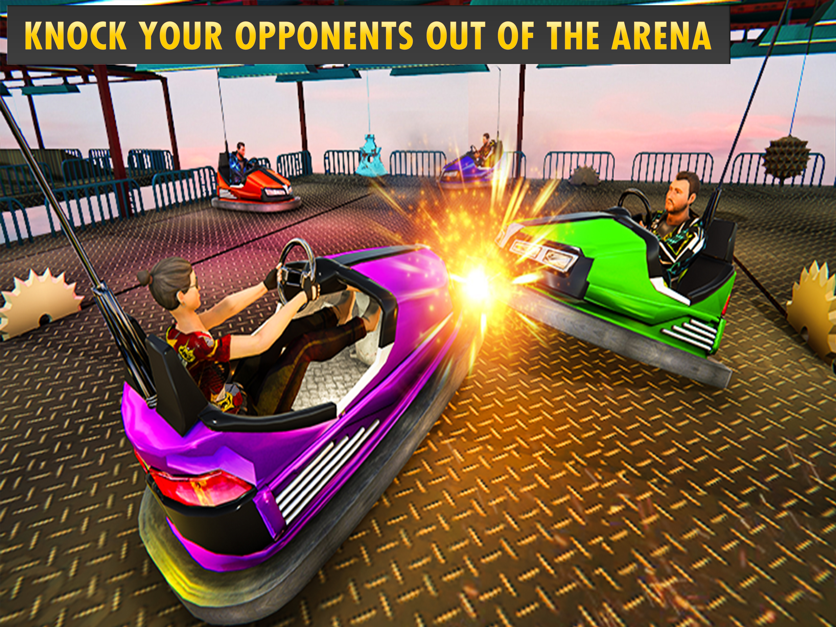 Crazy Bumper Cars Mania 3D screenshot 6