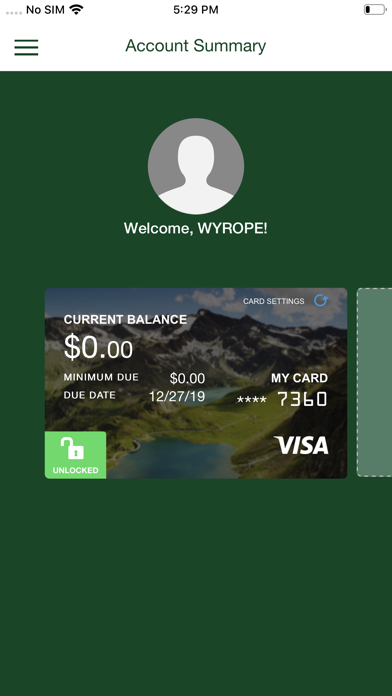 Wyrope FCU Credit Screenshot
