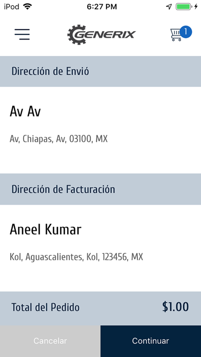 Generix - Partes y Refacciones screenshot