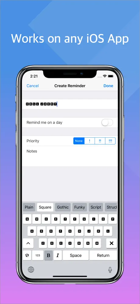 Awesome Fonts Keyboard