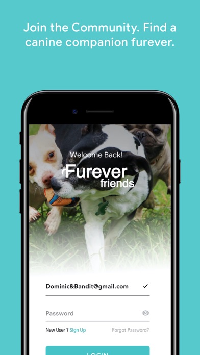 FurEver Friends APP iPhone screenshot 1 - Lifestyle app