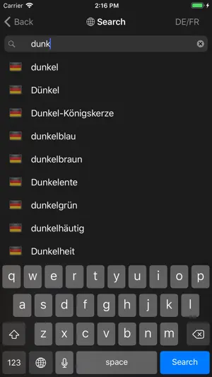 dict.cc+ Dictionary screenshot 3