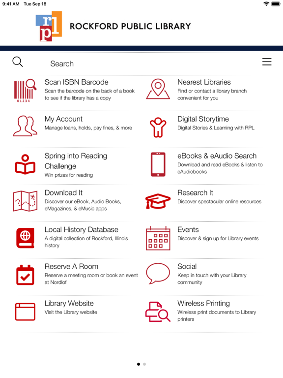 Screenshot #4 pour Rockford Public Library App