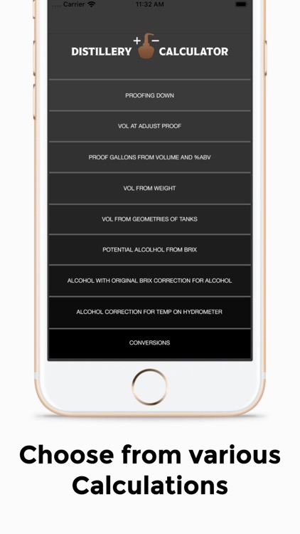 Distillery Calculator