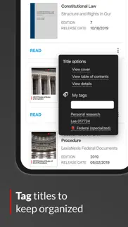 lexisnexis® digital library iphone screenshot 2