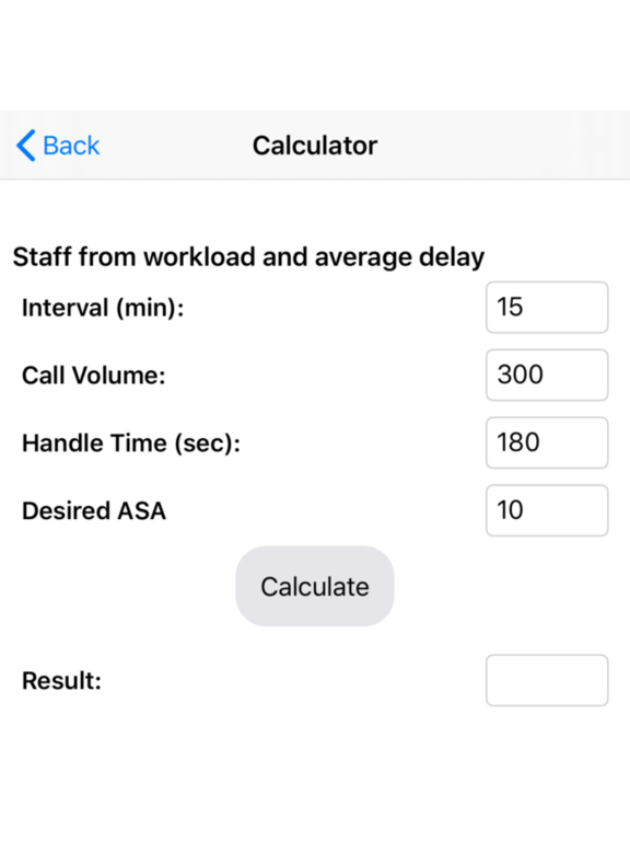 Screenshot #6 pour Call Center Calculators