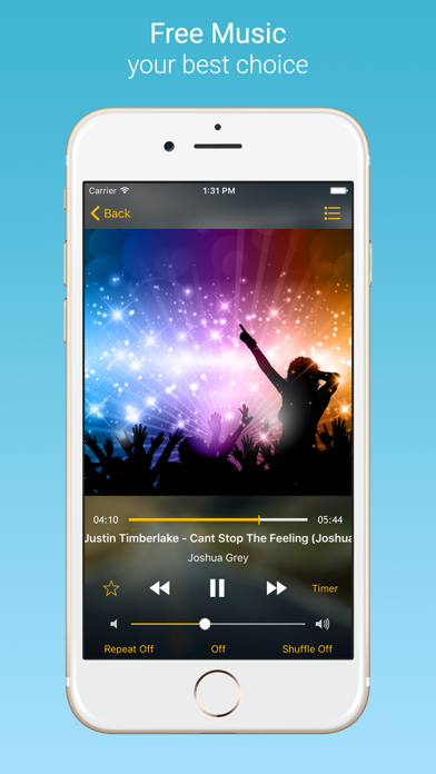 Screenshot #1 pour Music Player - Unlimited Songs