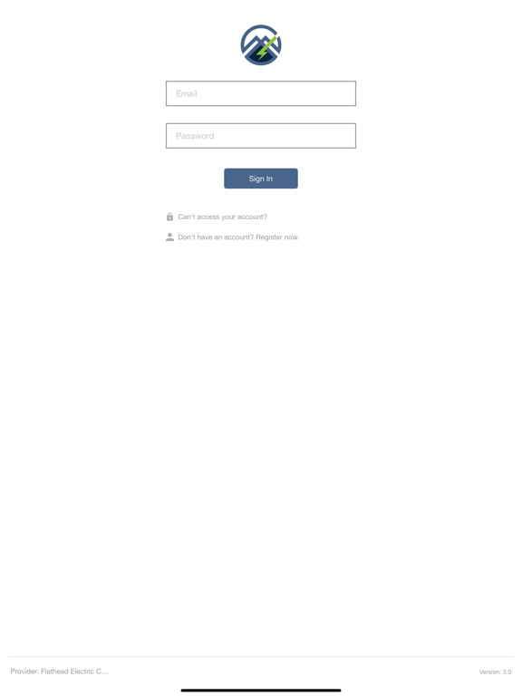 My Co-op: Flathead Electric iPad screenshot 1 - Utilities app