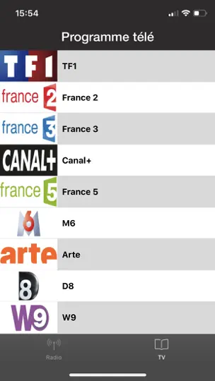 Capture d'écran de TV - Télévision Française ! sur iPhone 2