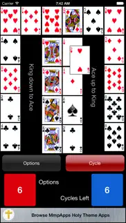 crescent solitaire iphone screenshot 2