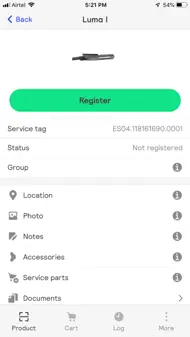 Signify Service tag iphone bilder 2