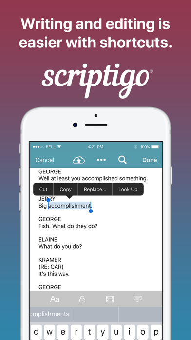 Screenshot #1 pour Scriptigo: Scripts On-the-Go