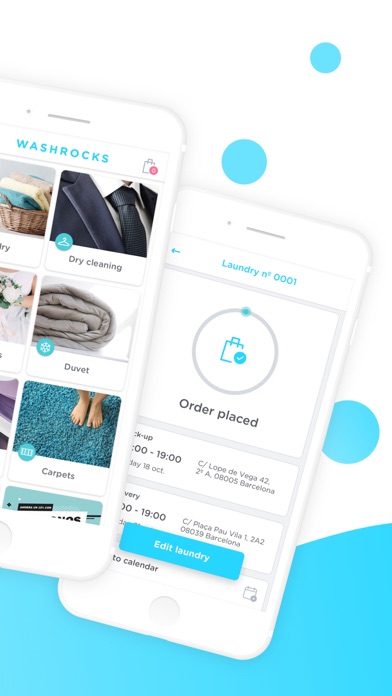 WASHROCKS - Laundry delivery iPhone screenshot 2 - Utilities app