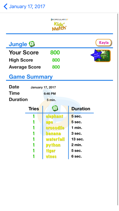 Kids' Match Screenshot