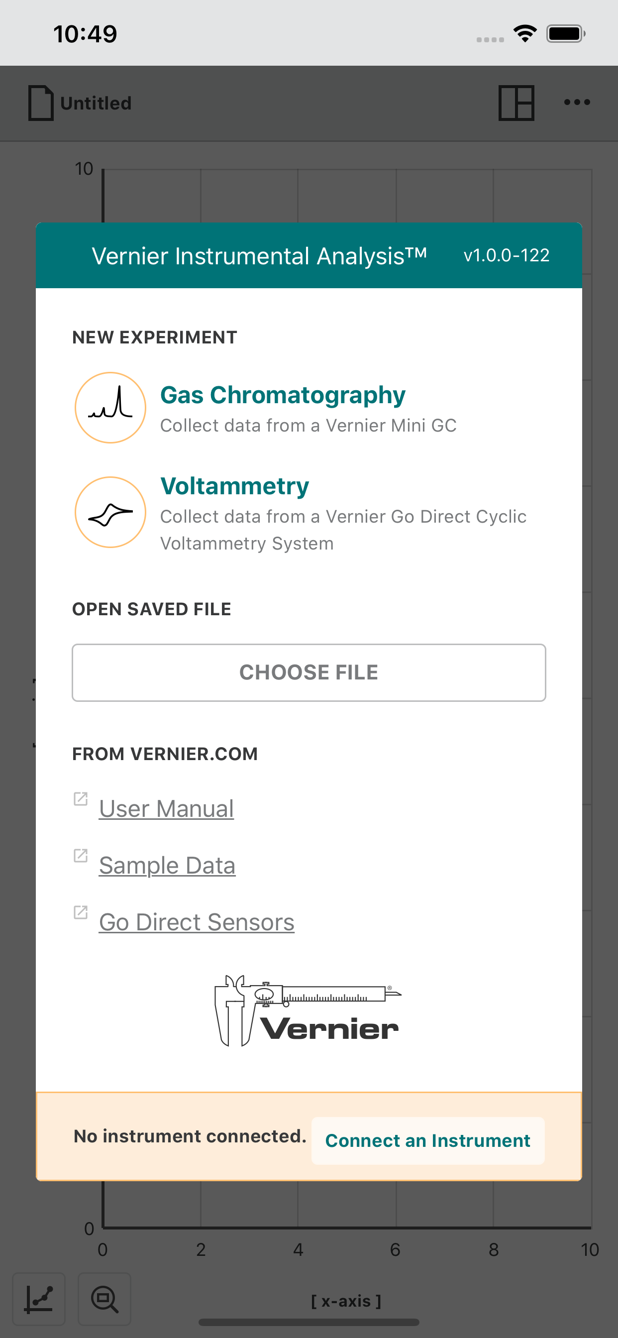 Vernier Instrumental Analysis