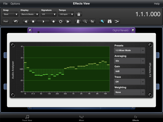 Analyser & Tuner AUv3 Plugin iPad app afbeelding 4