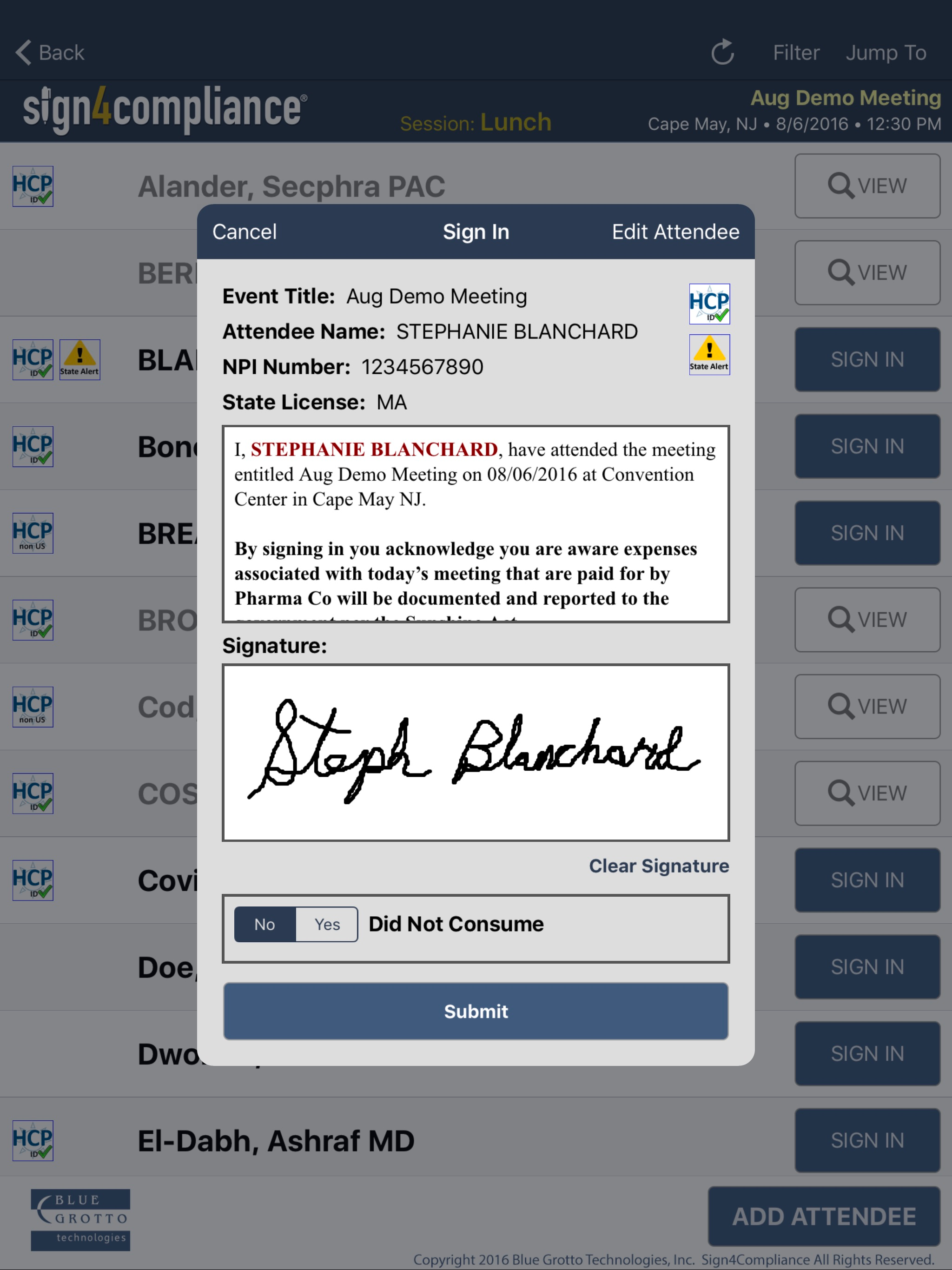 Sign4Compliance screenshot 3