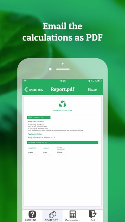 Compost Tea Calculator