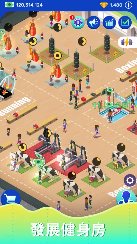 Idle Fitness Gym Tycoon - Game