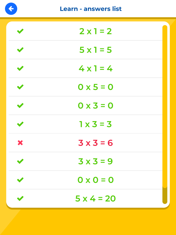 Times Tables Multiplication IQ iPad screenshot 10 - Education app