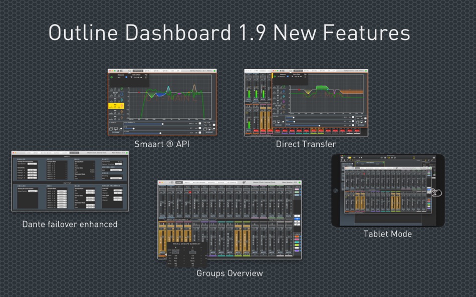 #1. Outline Dashboard (macOS) Podle: Outline Pro Audio
