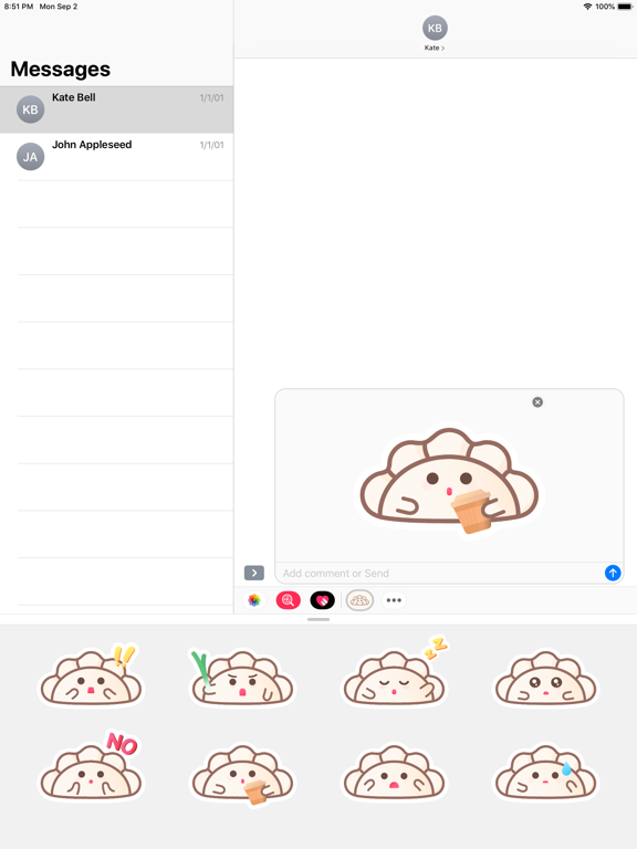 Screenshot #5 pour Dory - Dumpling Stickers
