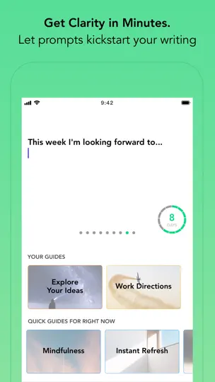 Скриншот WriteUp - Guided Daily Journal на iPhone 1